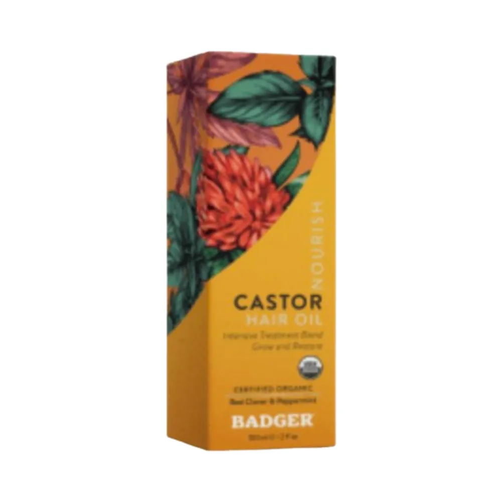 Badger Balms Castor -hiusöljy