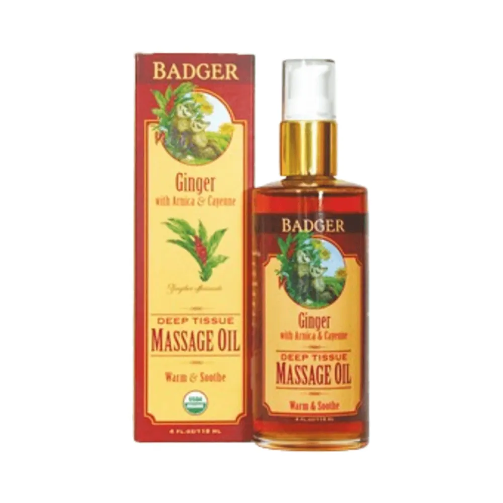 Badger Balms Ginger Deep Tissue -hierontaöljy