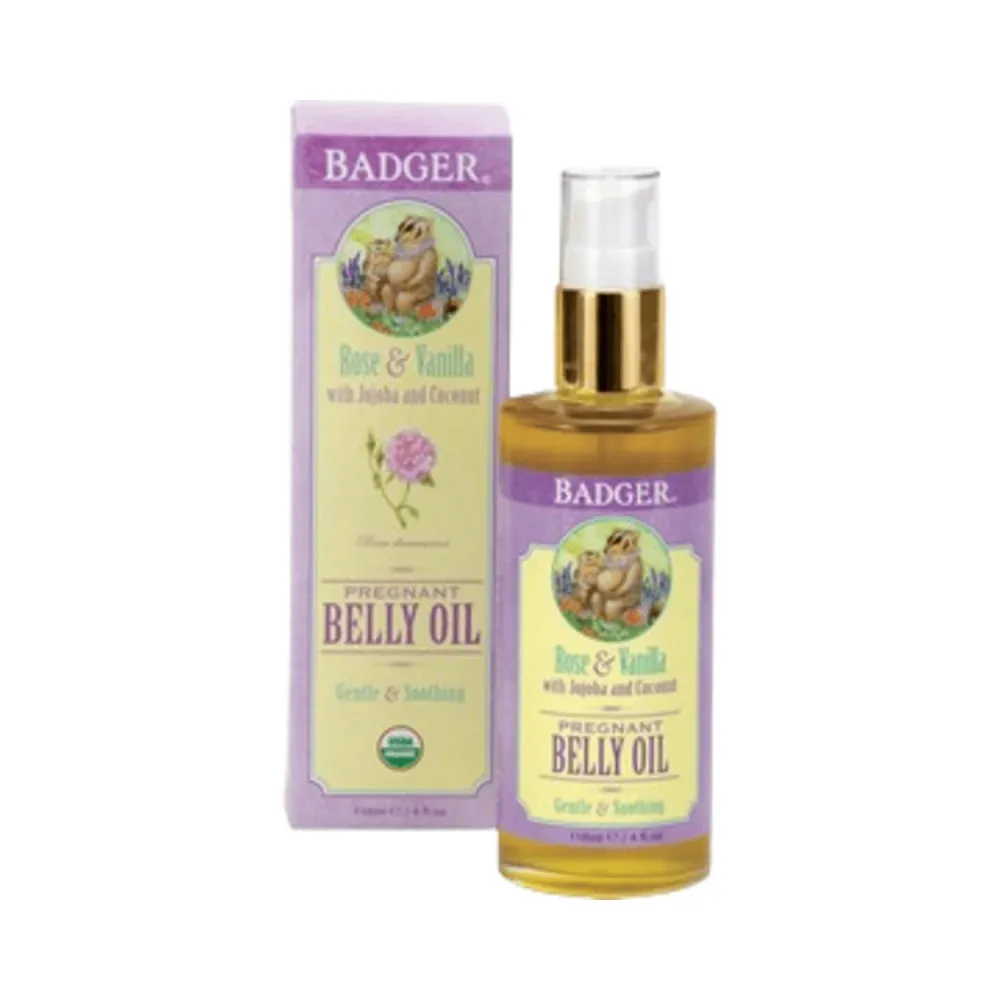 Badger Balms raskaana oleva vatsaöljy