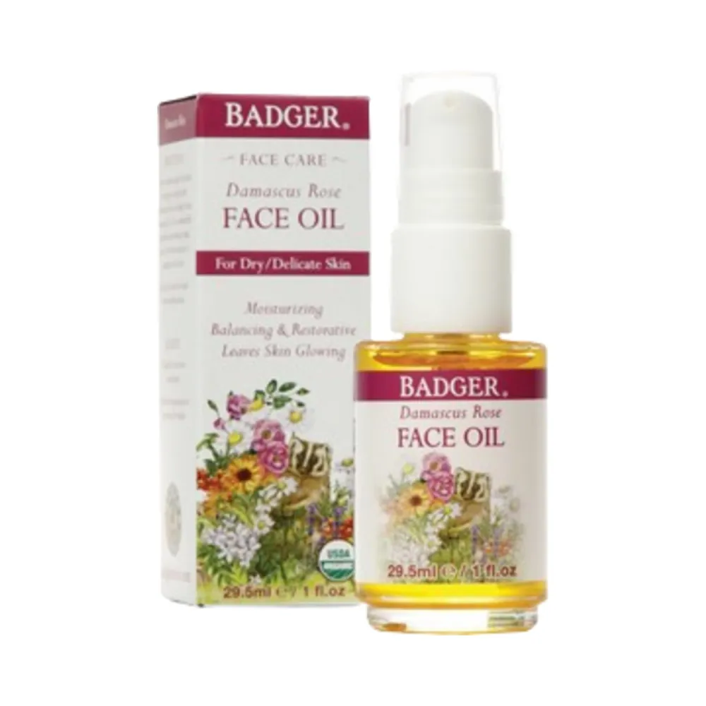 Badger Balms Rose Face Oil (herkkä iho)