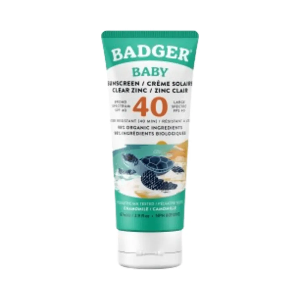 Badger Balms SPF 40 Baby Clear Sinc -aurinkosuojavoide