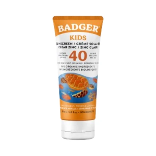 Badger Balms SPF 40 Kids Kirkas sinkki-aurinkosuojavoide