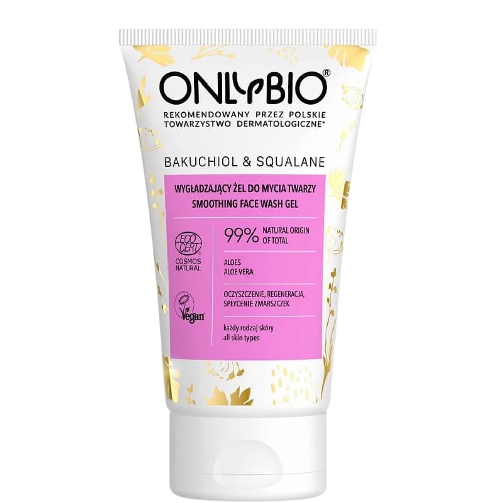 Bakuchiol ja skvalaani ihoa silottava kasvojen puhdistusgeeli eco 150 ml - VAIN LUOMU