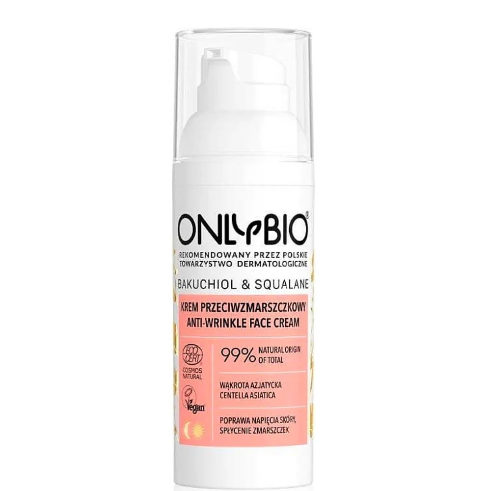Bakuchiol ja skvalaani luomu-anti-age kasvovoide 50 ml - VAIN LUOMU