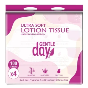 BAMBUS-LIINAT ALOELLA JA GLYSERIINILLÄ (4 x 100 kpl) 400 kpl - GENTLE DAY