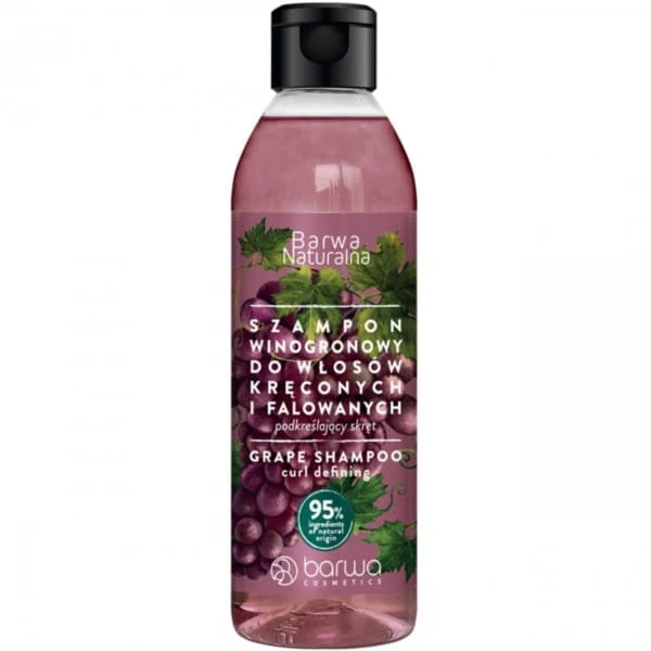 Barwa Trauben Shampoo 300 ml kiharoille hiuksille