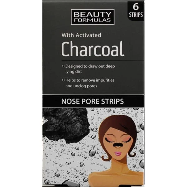 BEAUTY FORMULAS hiilikuorintainen detox-kasvonaamiopyyhe