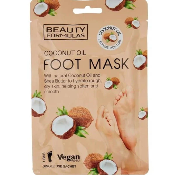 Beauty Formulas Kookosöljyn jalkanaamio