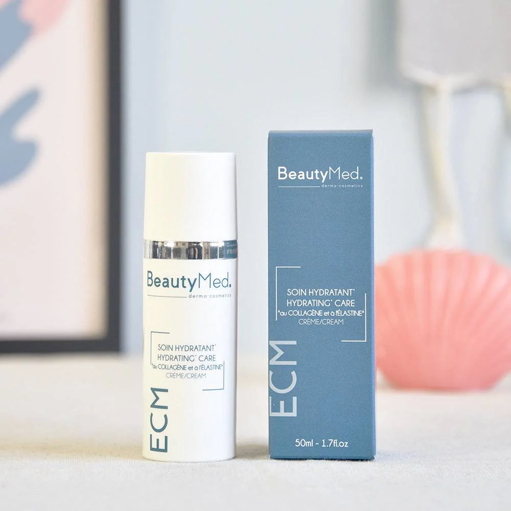 Kaunistettu ECM -kosteuttava kollageeni ja elastiinivoide BeautyMed
