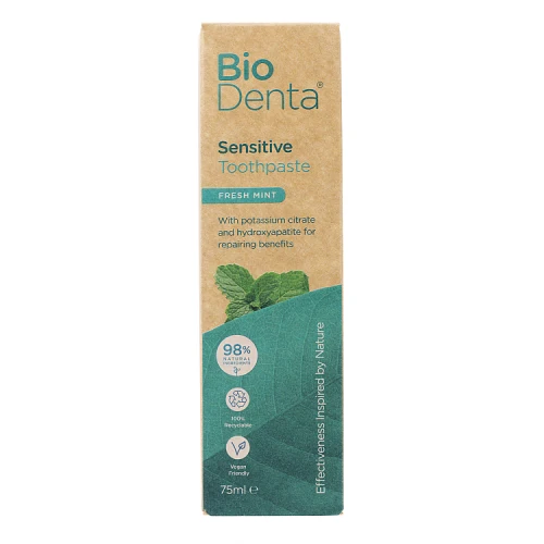 BECONFIDENT BioDenta hammastahna herkille hampaille, raikas mintun maku (75 ml)