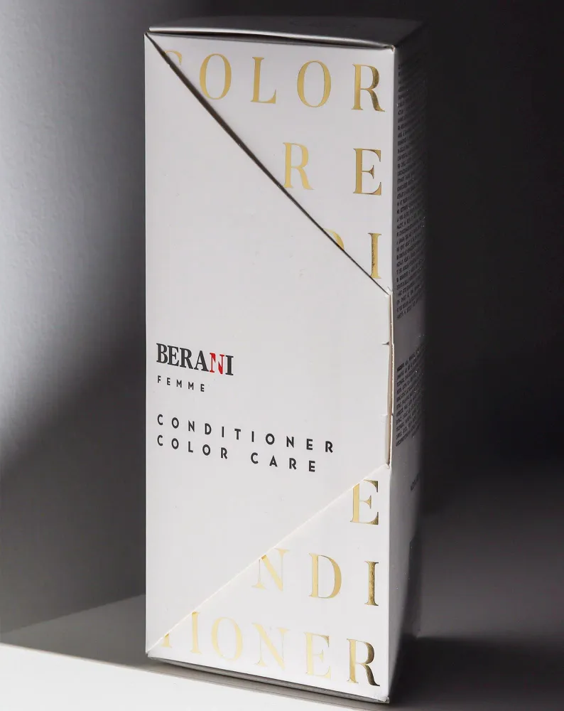 Berani Femme luonnollinen kosteuttava ja suojaava hoitoaine värjätyille hiuksille.
