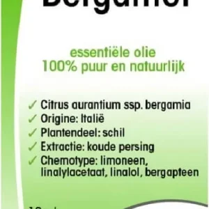 Bergamotti (Bergamotte) Luomu eteerinen öljy 10 ml - PHYSALIS