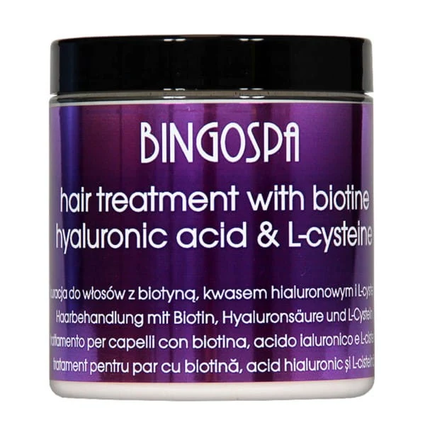 Bingospa-hiusvaikutte biotiinilla ja hyaluronihapolla