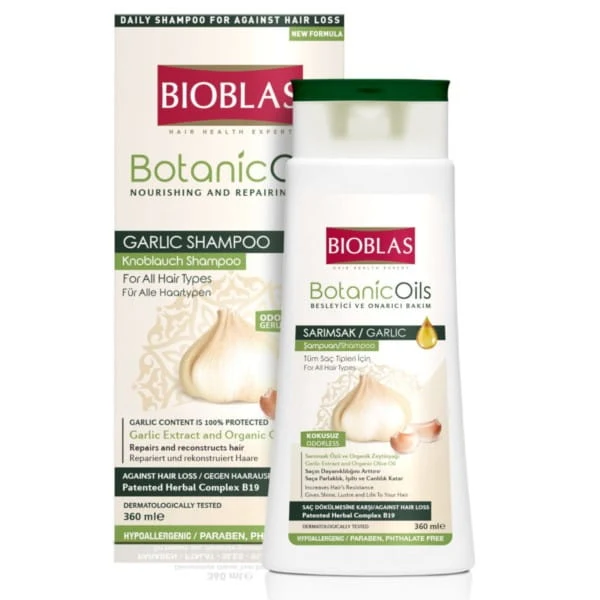 Bioblas BotanicOils Valkosipuli Shampoo 360 ml