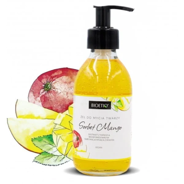 Bioetiq Luonnollinen mango- ja sorbettipesu geeli