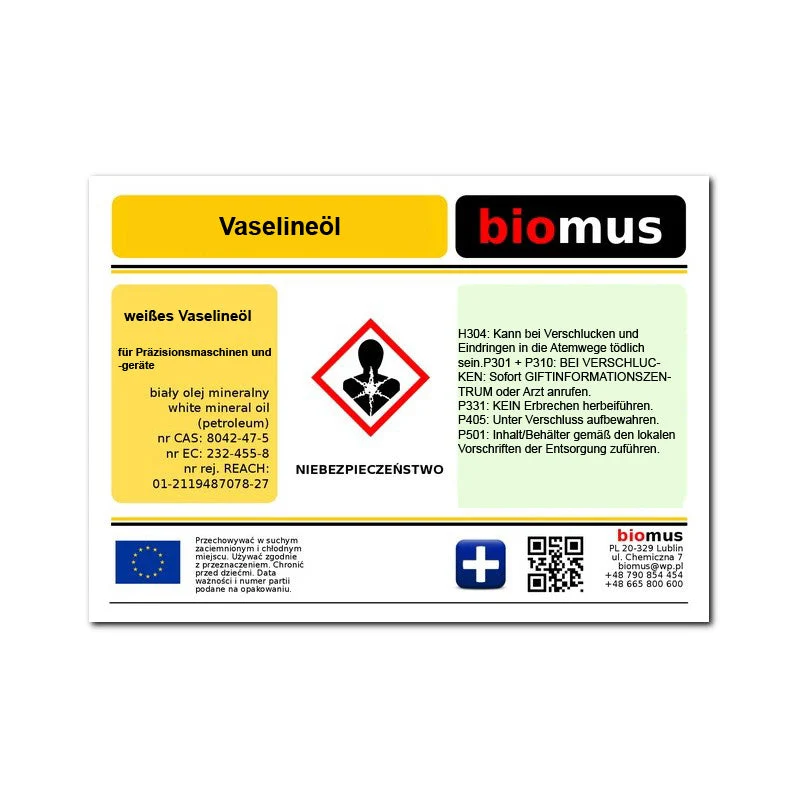 Biomuksen 500 ml vaseliiniöljy