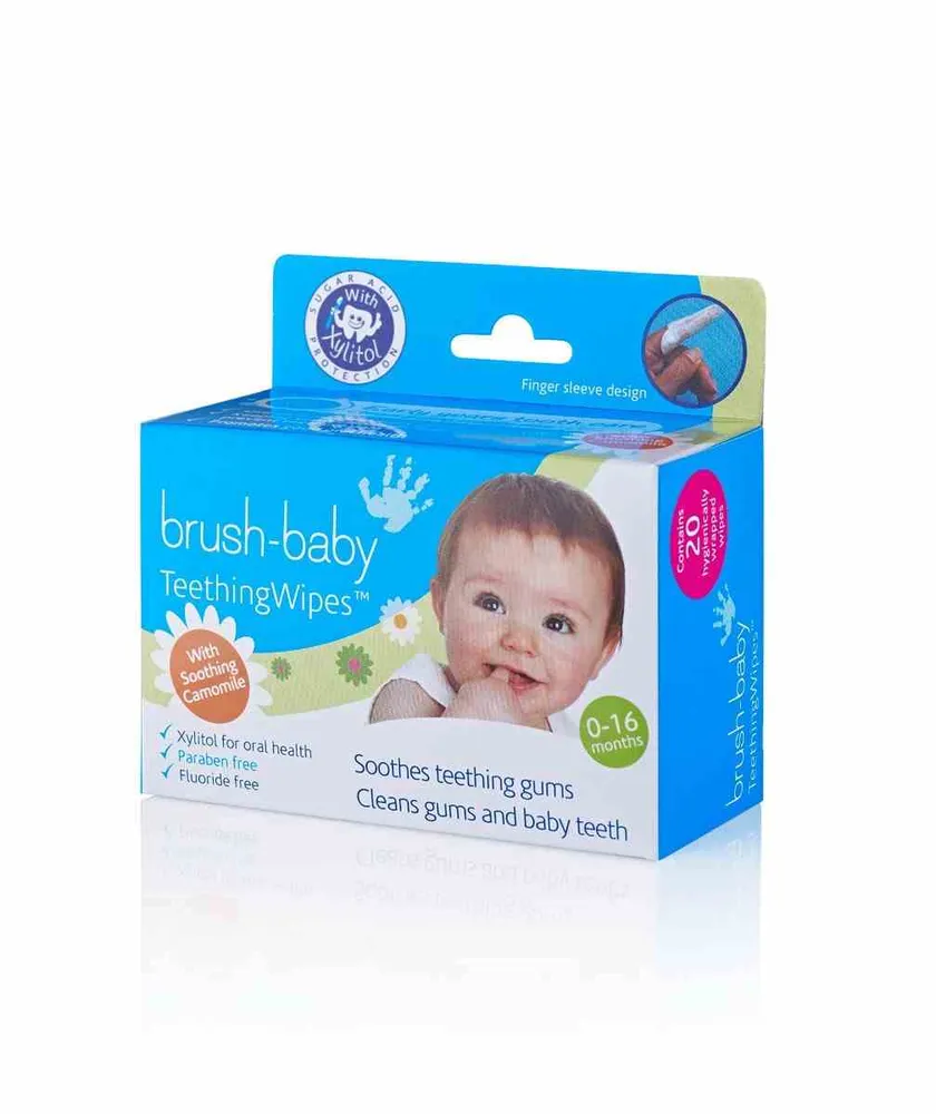 BRUSH-BABY hammashuuhdetikut ikenille ja hampaille (0-16 kuukautta) 20 kappaletta