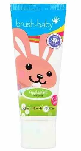 BRUSH-BABY Hammaslääke omena-minttu (0-3 vuotta) 50 ml omena ja minttu