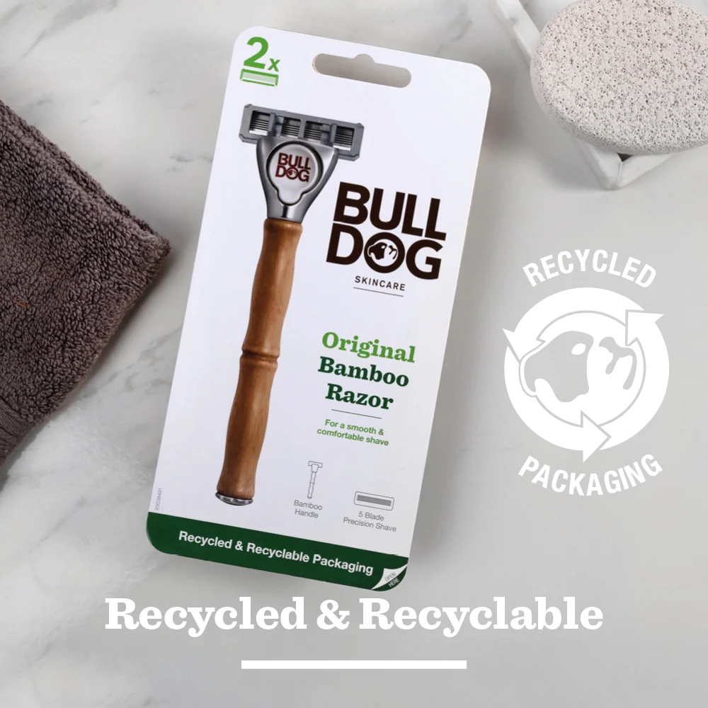 Alkuperäinen bambu -partaveitsi Bulldog UK
