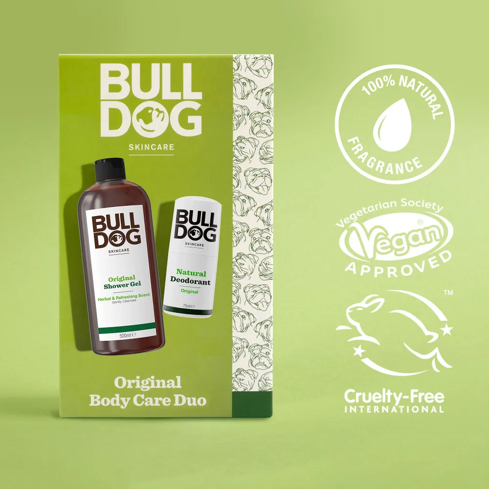 Alkuperäinen kehonhoitoduo Bulldog UK