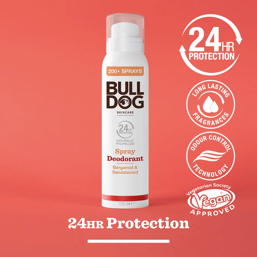 Energisoiva suihkudeodoranttipaketti Bulldog UK