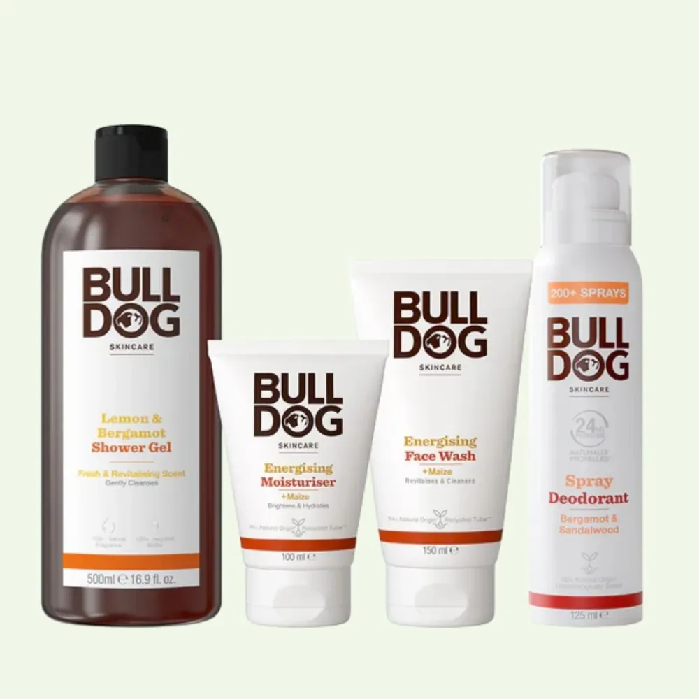 Energisoiva suihkudeodoranttipaketti Bulldog UK