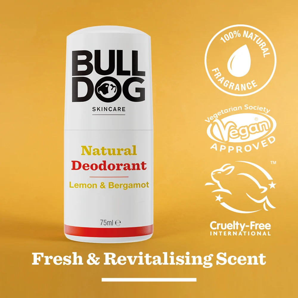 Sitruuna ja bergamot luonnollinen deodorantti Bulldog UK