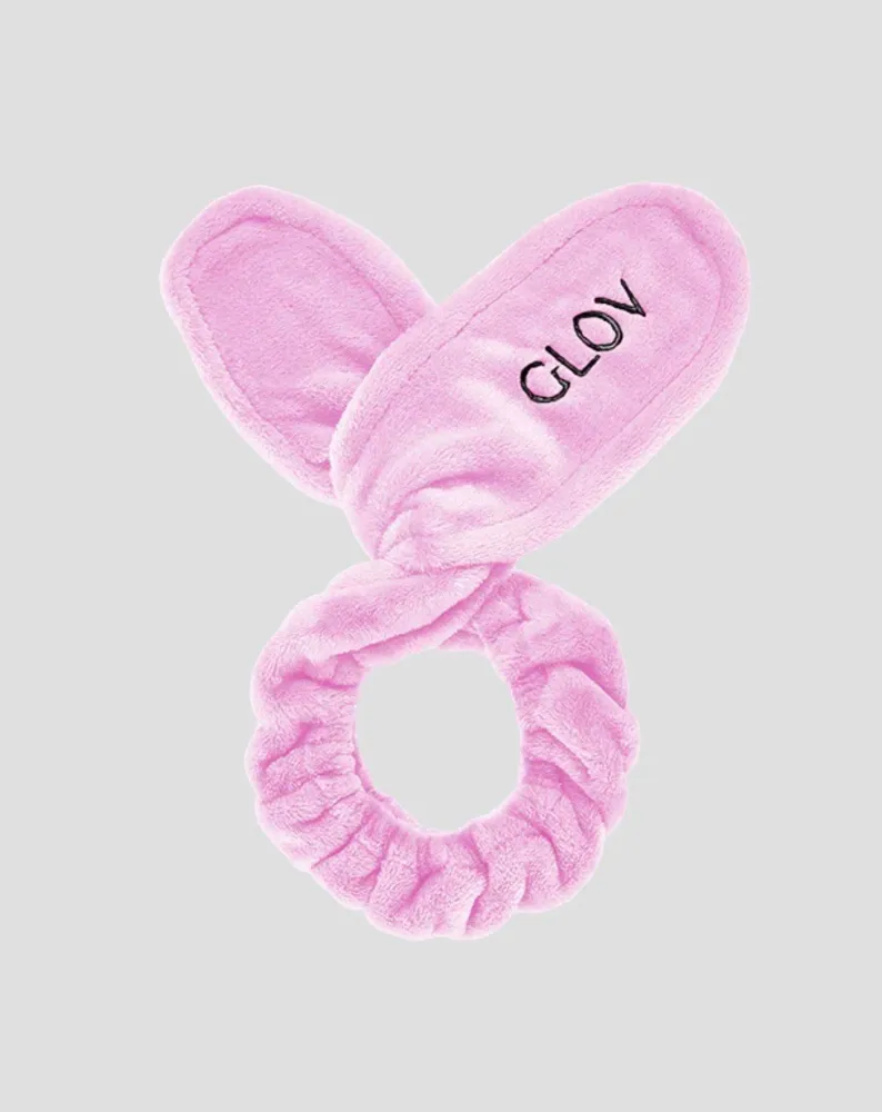 Bunny Ears Pink Glov -hiusnauha helppoon hoitamiseen