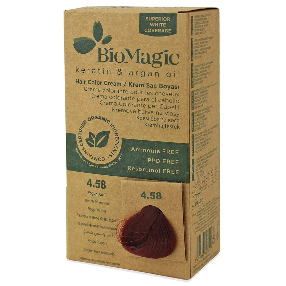 CASSITAN PUNAINEN HIUSVÄRI (4.58) 250 g - BIOMAGIC