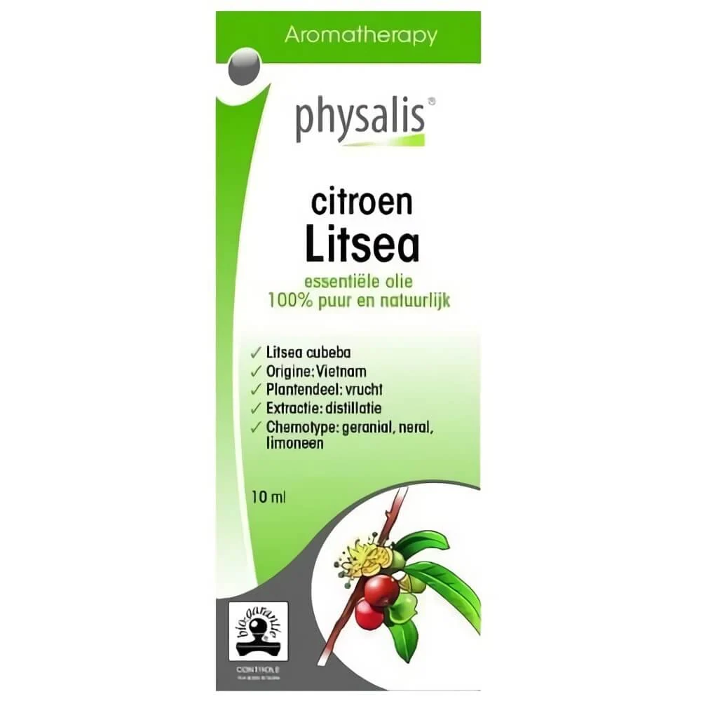 Citroen Litsea eteerinen öljy (eksoottinen rautayrtti) 10 ml - PHYSALIS