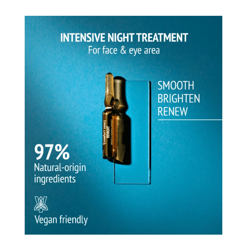 Mukavuusvyöhyke Renight Bright and Smooth Ampoules comfort zone