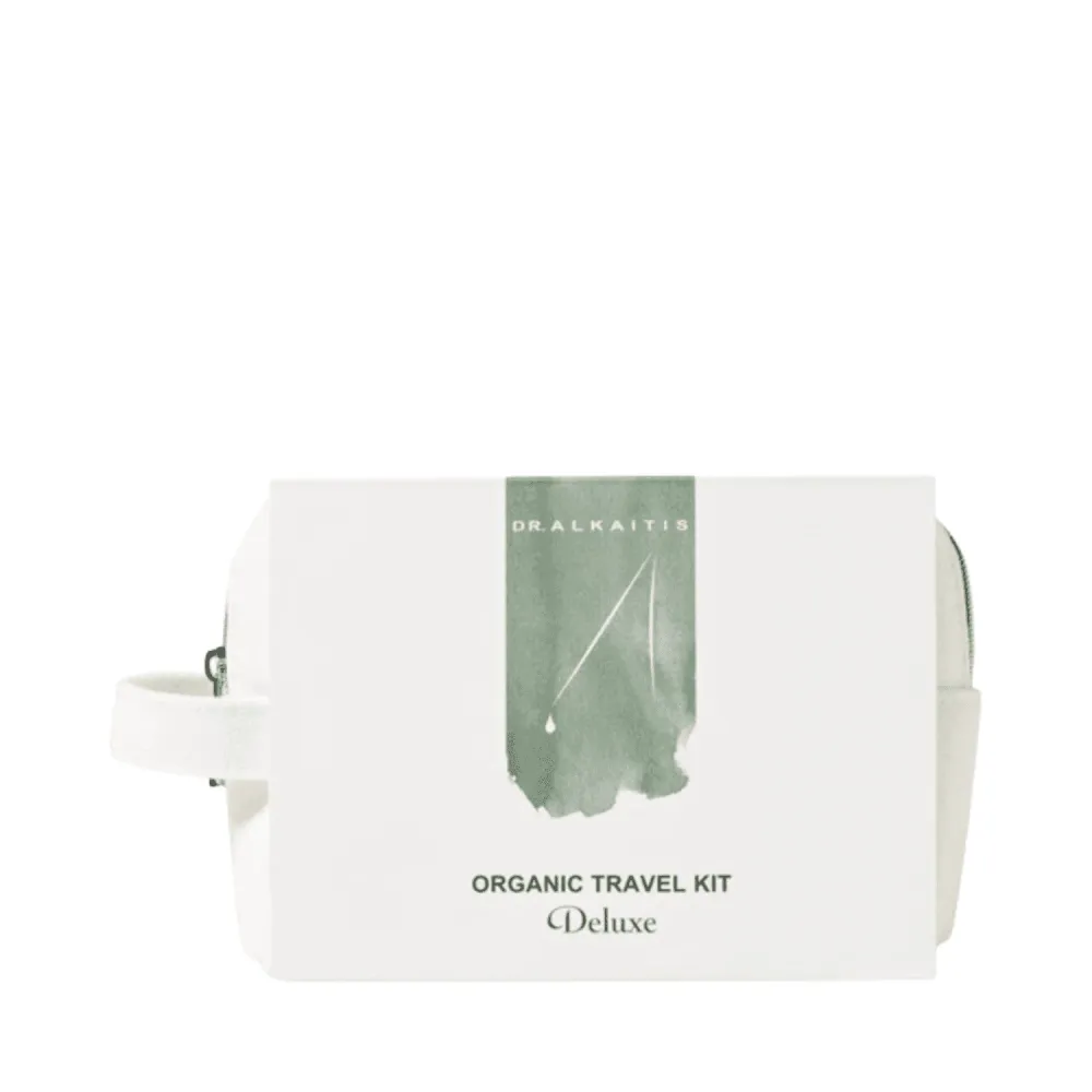 Tohtori Alkaitis 8-osainen deluxe Organic Travel Kit Dr Alkaitis