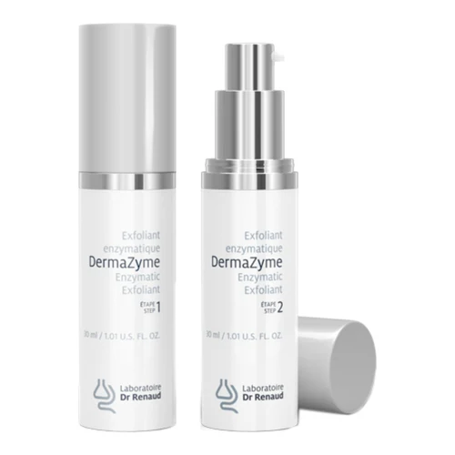 Tohtori Renaud Dermazyme 2-vaiheinen vaihe 01 Keratolyyttinen entsyymi cocktail hedelmähappo cocktail Vaihe 02 V02 -teknii...