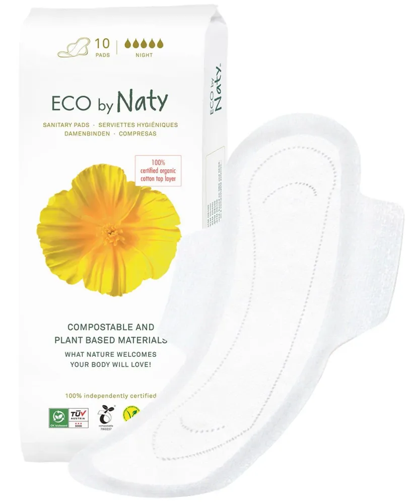 Ekologiset hygieniasidepuikot, 10 kpl ECO NATY