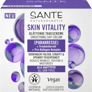 ELASTING DAY IHO VOIDE PARAXISILLA, VIINIRYPÄLÄÖLJYLLÄ JA PRO-KOLAGEENI KOMPLEKSILLA ECO 50 ml - SANTE