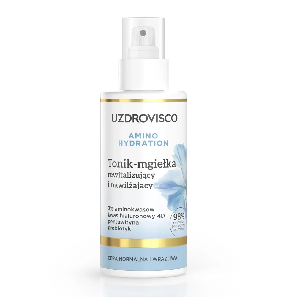 Elvyttävä ja kosteuttava kasvovesi - Suihke 150 ml - UZDROVISCO (AMINO HYDRATION)