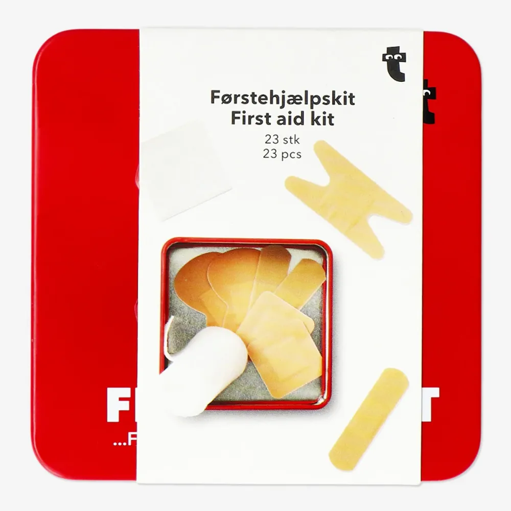 Ensiapupakkaus peltirasiassa - 23 kpl
