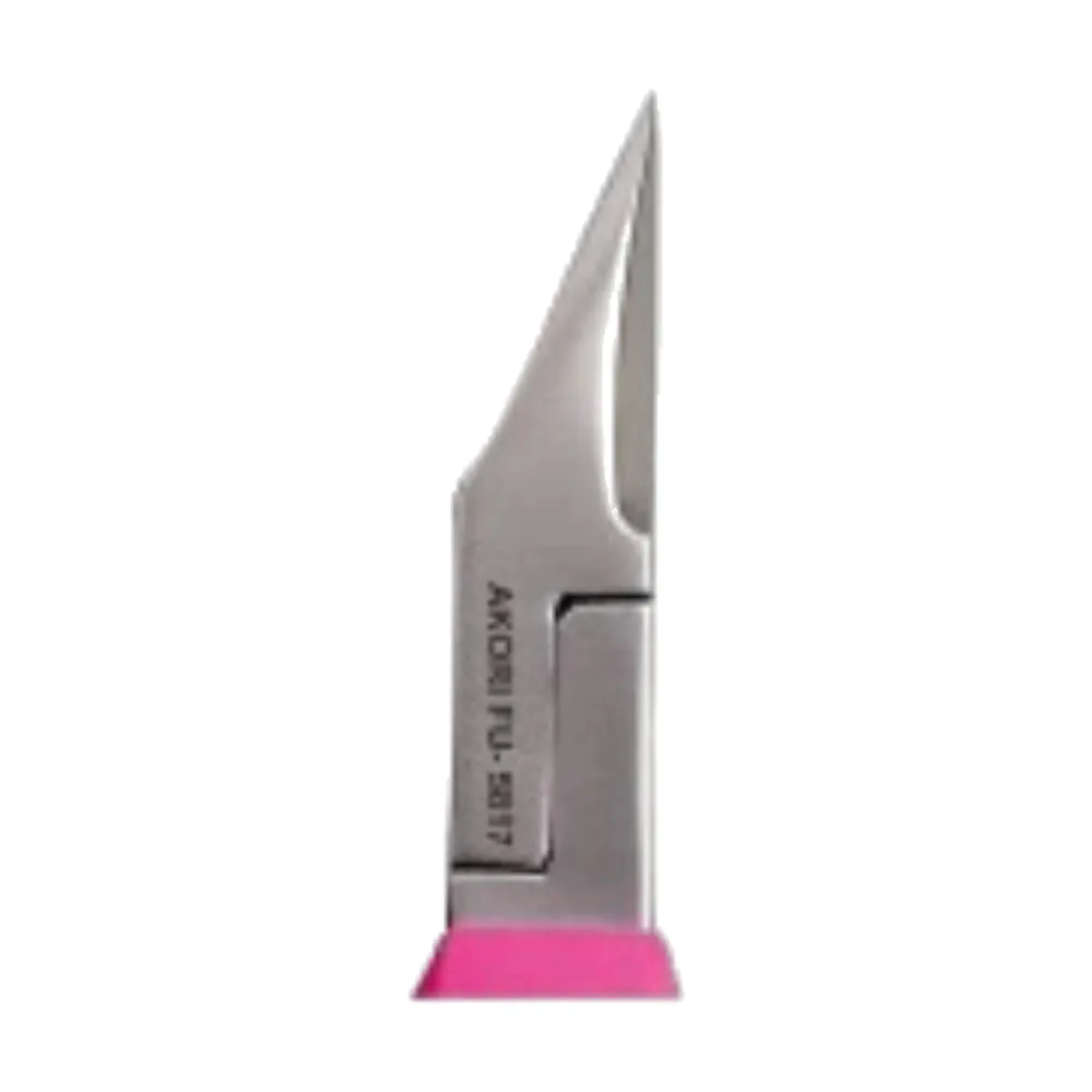 Ergonomiset kynsipihdit - Fuksia - Suora leikkaus - Kapenevat leuat - 13 cm - Ruostumaton teräs - Akori