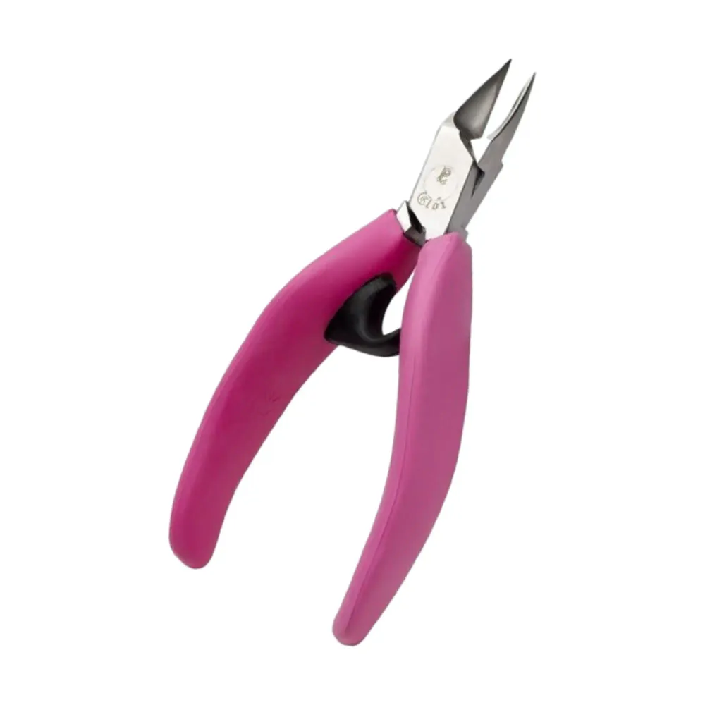 Ergonomiset kynsipihdit - Fuksia - Suora leikkaus - Kapenevat leuat - 13 cm - Ruostumaton teräs - Akori