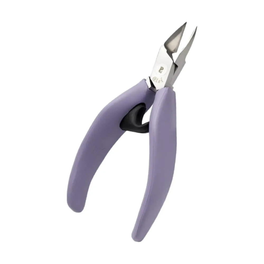 Ergonomiset kynsipihdit - Violetti - Suora leikkaus - Leveät kapenevat leuat - 13 cm - Ruostumaton teräs - Akori