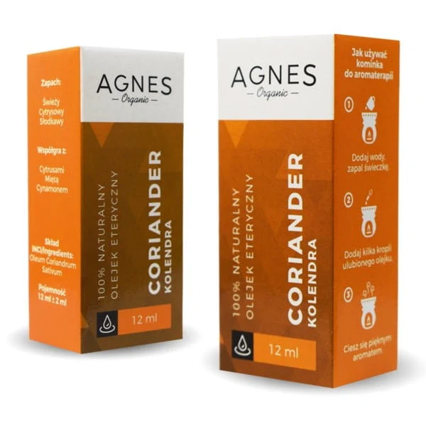 Eteerinen korianteriöljy 12 ml - AGNES ORGANIC