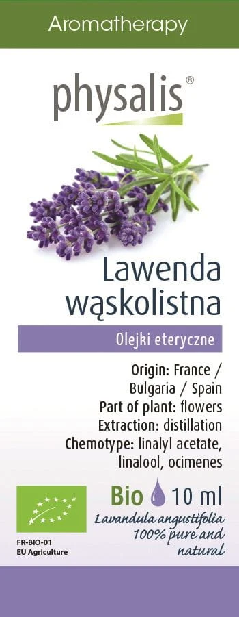 ETEREINEN LAVENTELIÖLJY (AITO LAVENTELI) LUOMU 10 ml - PHYSALIS