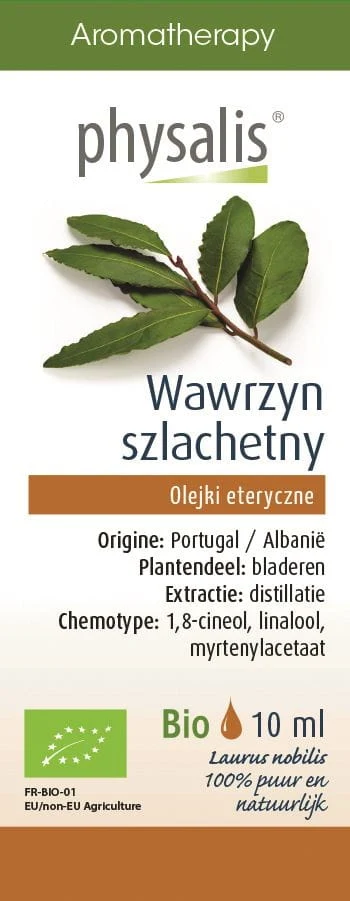 EWIGES ÖL DES GLÜCKLICHEN VLAURIS (LAURIER) BIO 10 ml - PHYSALIS