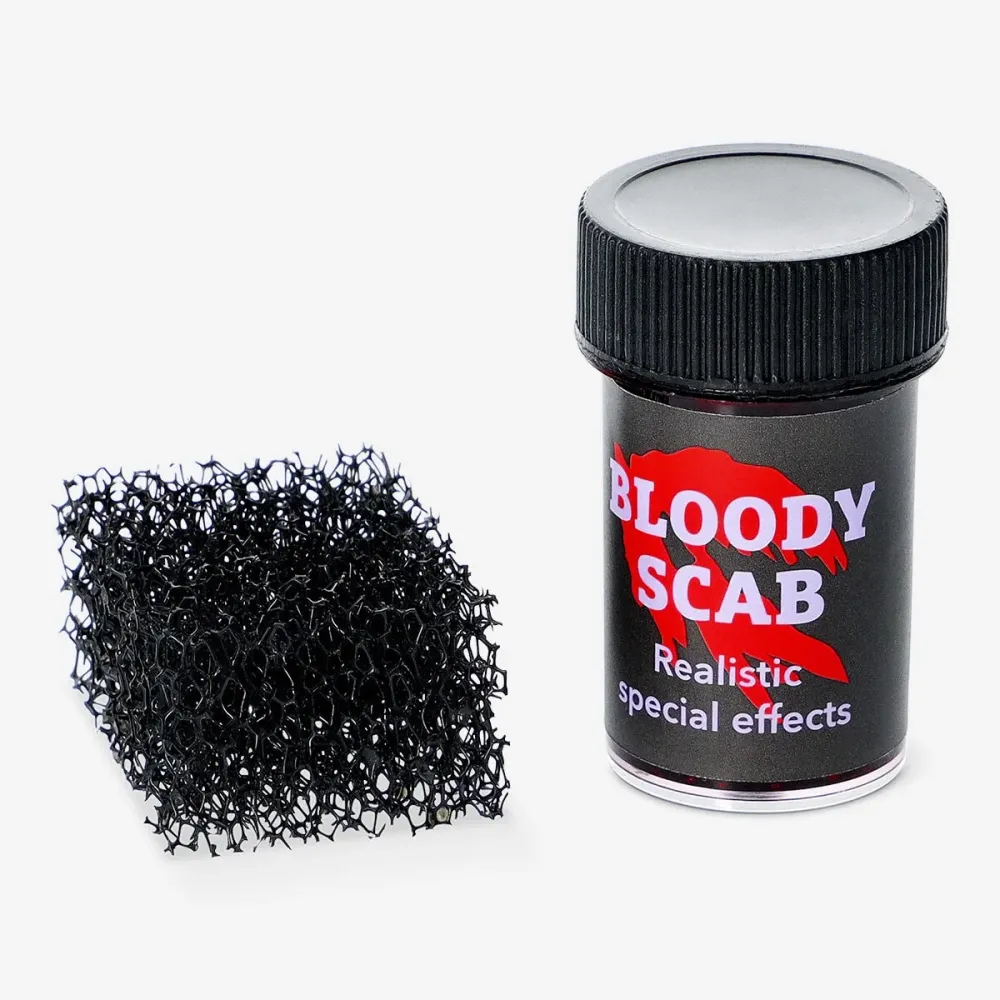 Fake scab iholle väärennetyllä verellä setin kanssa