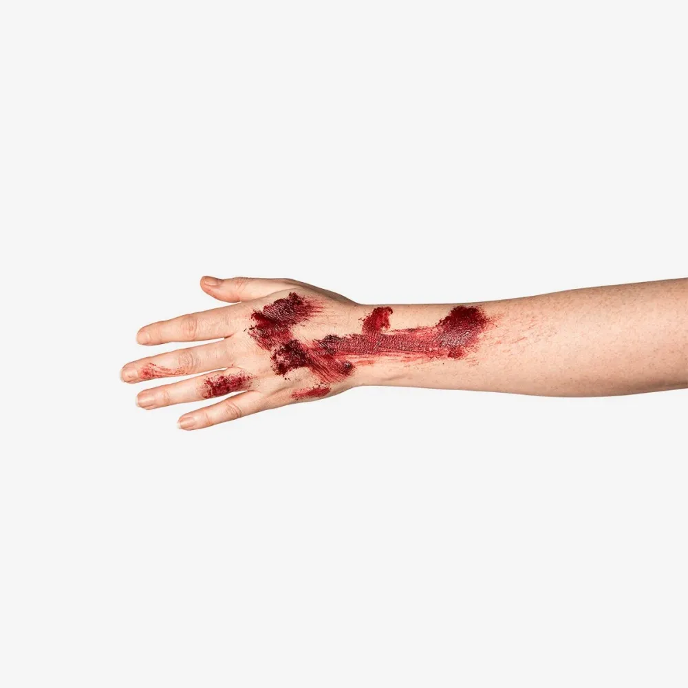 Fake scab iholle väärennetyllä verellä setin kanssa