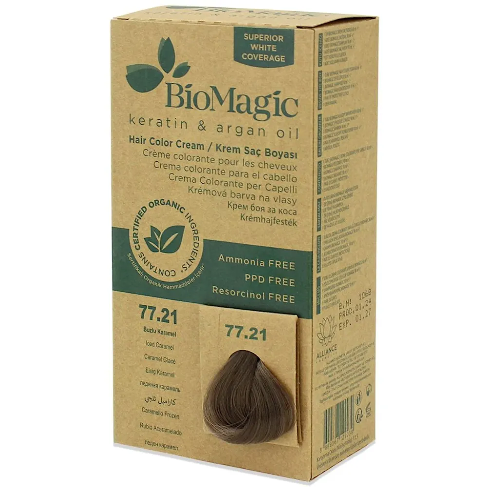 Frosted Caramel Haarfärbemittel (77.21) 250 g - BIOMAGIC