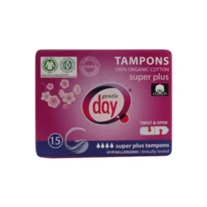 Gentle day super plus tamponit 100 % puuvilla ec15 kpl.