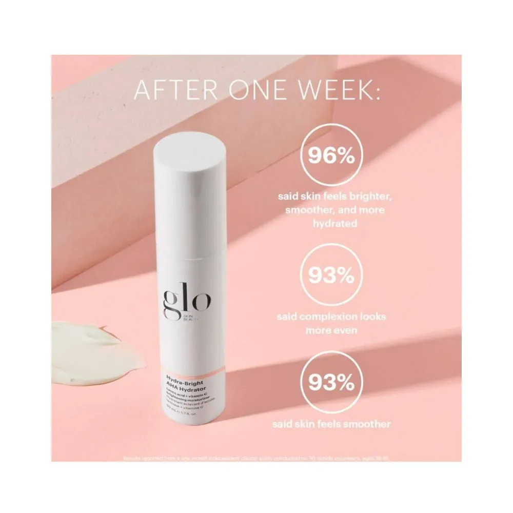 Glo ihon kauneus hydra-bright aha hydraattori Glo Skin Beauty
