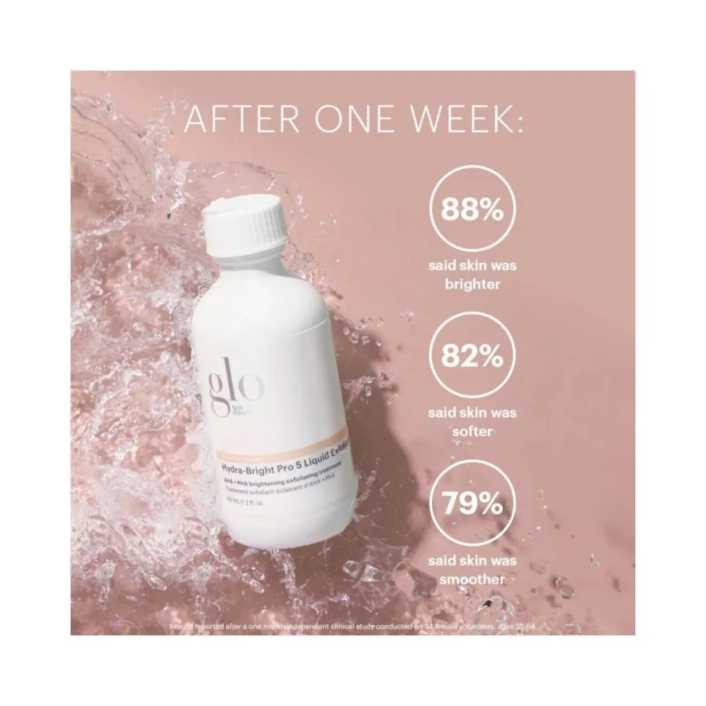 Glo-ihon kauneus Hydra-Bright Pro 5 nestemäinen kuorinta Glo Skin Beauty