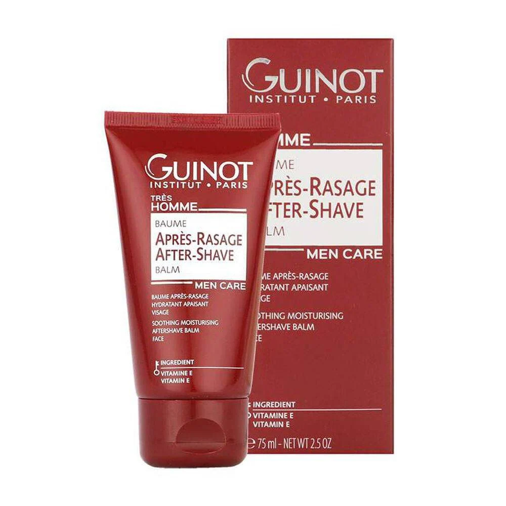 Guinot -miehet ajeltu ja kosteuttavan balsamin jälkeen
